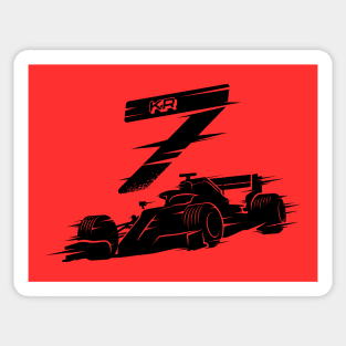 We Race On! 7 [Black] Sticker